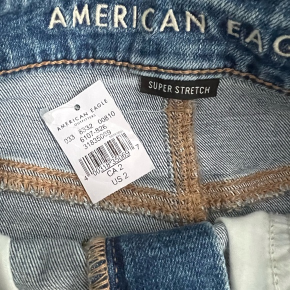 American eagle distressed denim jean mini skirt - Picture 4 of 4